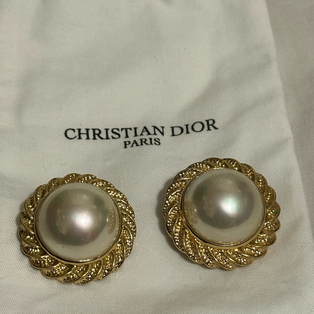 Christian Dior vintage Germany clip on earrings